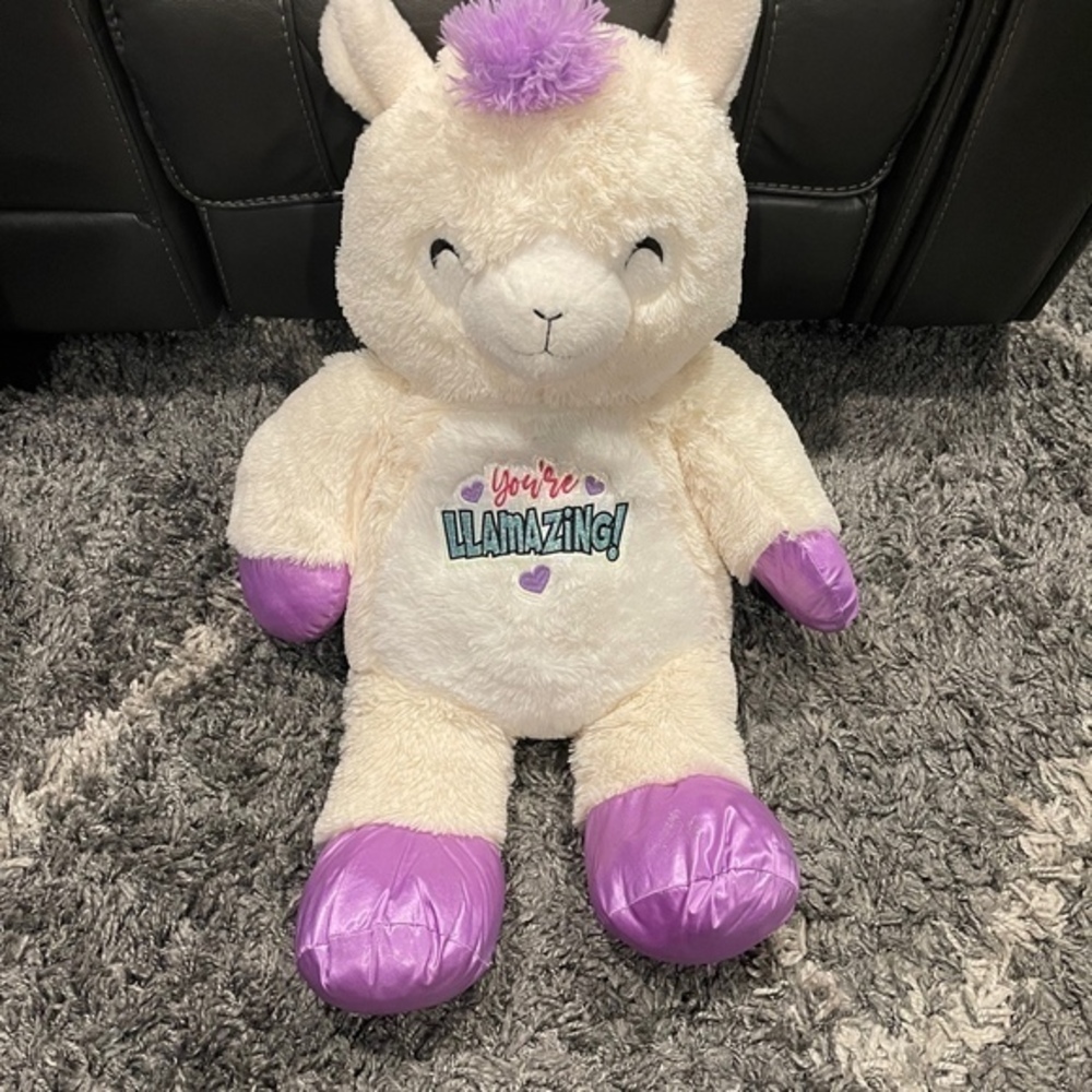 Way To Celebrate Sparkle Plush Llama Stuffed Animal You’re Llamazing Easter Bday